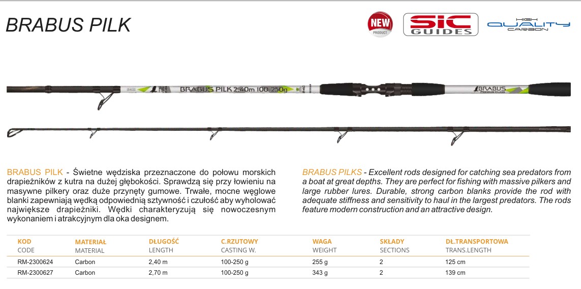 ŠT/2 BRABUS PILK MISTRALL 2,40M 100-250G